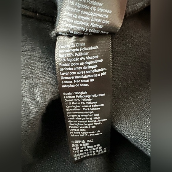 Leather mini skirt- black - Picture 3 of 6